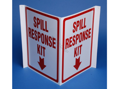 Spill Kit 3-Way Sign