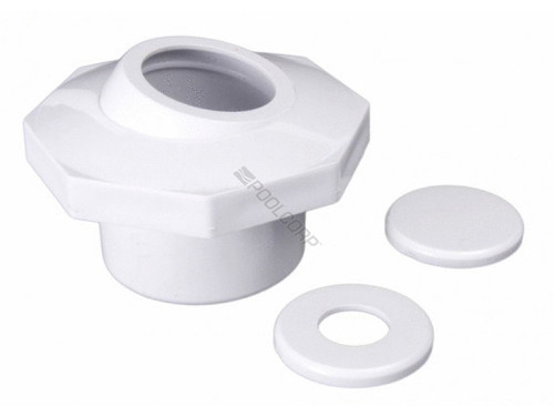 Wht 1.5" Slip Inlet W/ Snap-In