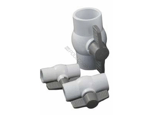 .75" Pvc Ball Valve Silver Handle