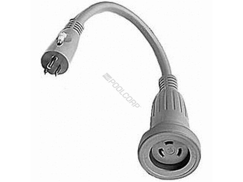 Power Cord Twist Loc To 3 Prong Adaptor