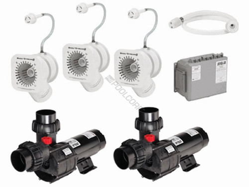 4Hp 1Ph 3-Jet 2-Pump Sq Cover Badustream Ii