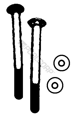 (606/608) Bolt Kit Steel Base