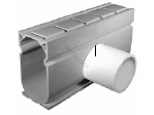 White 90^ Channel Drain