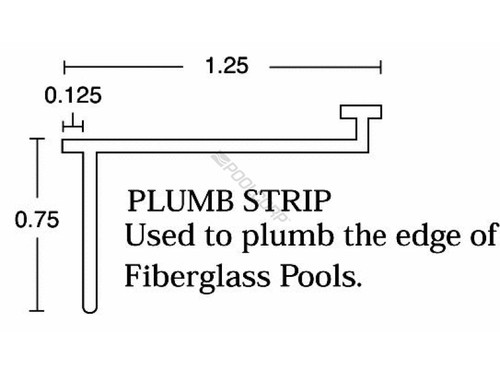 8' White Capstone Form W/ Plumb Strip 8' White Capstone Form W/ Plumb Strip