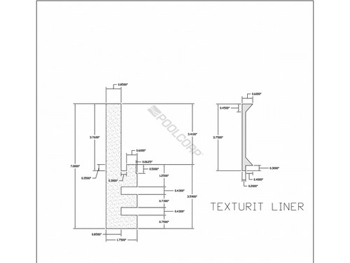 14/Bx 8' Black Texturit Form
