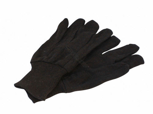 Brown Jersey Glove Lg Bulk