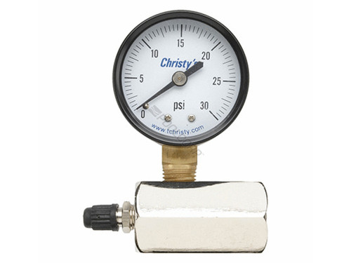 2" 0-30Psi .75"Mpt Steel Air Test Gauge