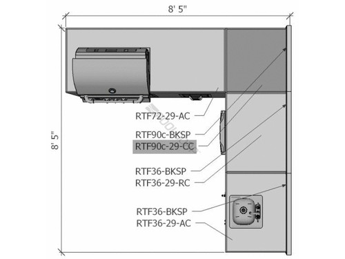 29"X29"X36" O/Dr 90^ Corner Kitchen Cab 29"X29"X36" O/Dr 90^ Corner Kitchen Cab