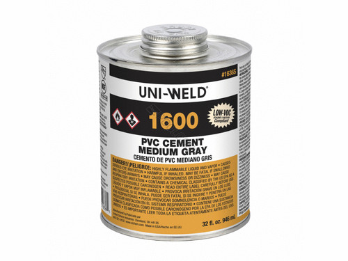Uni-Weld Glue Gray Mb Qt