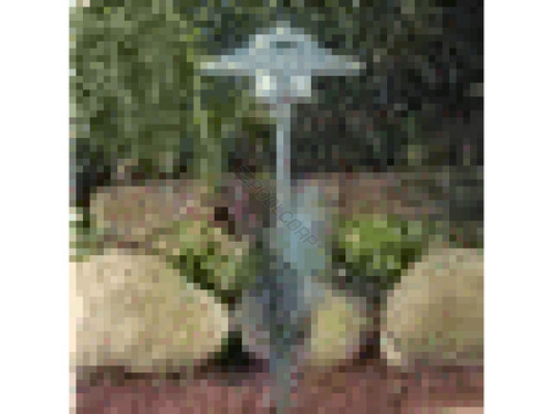 T3 White Round Path Light W/ Fern T3 White Round Path Light W/ Fern