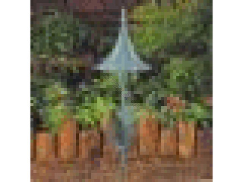 T3 Black Tudor Path Light W/ Fern