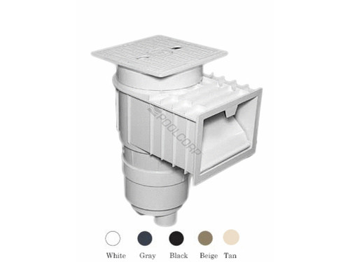 Waterway 540-6510S 2" Socket White Renegade Gunite Skimmer with Square with Lid Waterway 540-6510S 2" Socket White Renegade Gunite Skimmer with Square with Lid