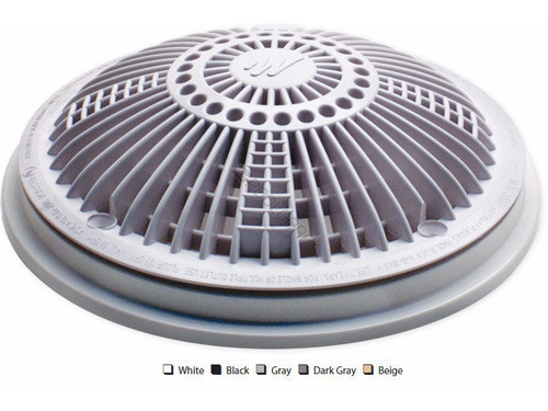 V 8" Dark Gry Tru Flo Drain Cover & Frame V 8" Dark Gry Tru Flo Drain Cover & Frame