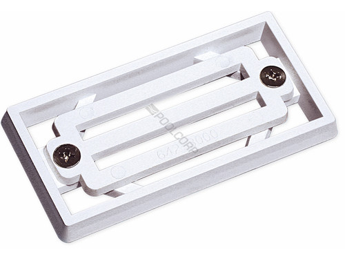 200/Cs 2"X4" White Gutter Grate & Frame Assy