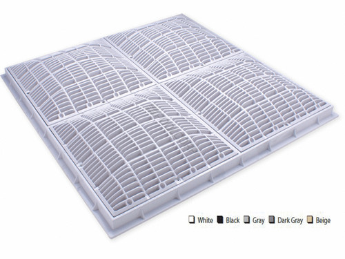 24"X24" Gry Grate&Frame