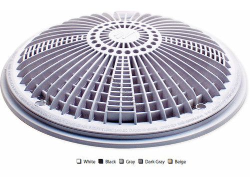 V 10" Gry Tru Flo Drain Cover & Frame V 10" Gry Tru Flo Drain Cover & Frame