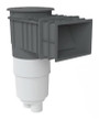 AquaStar Flow Star Skimmer with Flush Face 4" Extension - Light Gray