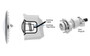 Vivid 360 Warm White LED Pool Light with Plug Kit 12V 30W Vivid 360 Warm White LED Pool Light with Plug Kit 12V 30W