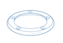 Paramount Vanquish Body Ring Top - White #005-577-4830-01 Paramount Vanquish Body Ring Top - White #005-577-4830-01