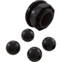 Vinyl Liner Pool Wall Jet Kit  Black