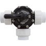 Diverter Valve, 1.5In Unions, 3-Way, Black