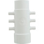 6 Barb Manifold, 1 1/2"S X 1 1/2"Spg, 3/8"Brb
