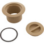 Volleyball Pole Holder Flange & Plug Assy-Biege