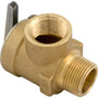 Pressure Relief Valve,Jandy/Zodiac, 3/4" x 3/4", 75psi,Brass