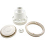Waterway 640-2920 V Adjustable Collar Anti-Vortex Main Drain for Gunite Pools; 8", PVC, White, 2" Socket (Side x Bottom)