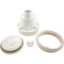 Waterway 640-2920 V Adjustable Collar Anti-Vortex Main Drain for Gunite Pools; 8", PVC, White, 2" Socket (Side x Bottom)