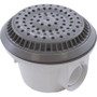 Main Drain, WW Anti Vortex, 8" Rnd, Vinyl, 1-1/2"s, Gray