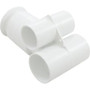 Jet Body, WW Poly Gunite, a1-1/2"s,w2"s, Tee, White
