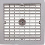 Main Drain Assembly, Aquastar, 12" Square Wave, White