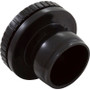 Wall Return Fitting, CMP Directional Flow,1-1/2",Insider,Blk