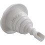 Waterway Poly Storm 229-8030 3-3/8" White Thread-in 5-Scallop Textured Massage Gunite Jet Internal