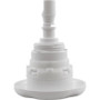 Waterway Poly Storm 229-8030 3-3/8" White Thread-in 5-Scallop Textured Massage Gunite Jet Internal