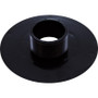 Wall Fitting, 6" dia, 2-3/8"hs, 2"mpt-1-1/2"s, Black