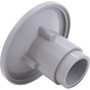 Wall Fitting, 6" dia, 2-3/8" Hole Size, 2" Slip, Light Gray