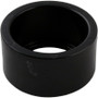 Wall Fitting, 6" dia, 2-3/8" Hole Size, 2" Slip, Black