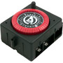 Timer, Intermatic,SPST,Panel Mount, 230v, 24hr,PF w/Override