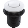 Air Button, Tecmark, Low Profile, 1-1/4 Hole Size, White