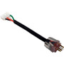 Adpt Cord,H-Q,P2/2-spd,Molded/AMP,Univ,6",115v/230v,15A,Brwn