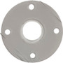 Deck Flange, Perma Cast, For Slide, 1.9", White/Aluminum