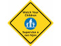 Outdoor Eng/Sp 23" Watch Your Children Sign