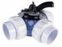 1.5" Union 3-Port Clr Pvc Hydroseal Valve