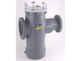 6"X4" Flanged Frp/Pvc Strainer W/ Ss Basket
