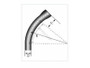 (Bell End) .5" Sweep 45 Deg Conduit Pvc (Bell End) .5" Sweep 45 Deg Conduit Pvc