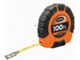 100' 1/8 Nylon Coat Steel Tape W/ Hook 3X1 Rewind
