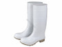 Size 10 Vinyl Boot Over Sock - White