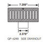 3" White Water Hog Side Drainout - Case of 2